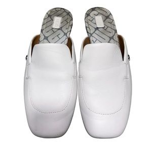 UGG JANAYA MULE WOMEN SIZE 6
LEATHER SLIP ON SHOES FLATS WHITE OBO